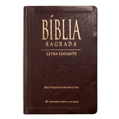 Bíblia Sagrada | NTLH | Letra Gigante | Com Índice | Capa Marrom Nobre