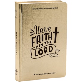 Bíblia Sagrada | NTLH | Letra Grande | Capa Cristal Dourado Fosco