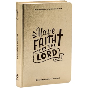 Bíblia Sagrada | NTLH | Letra Grande | Capa Cristal Dourado Fosco