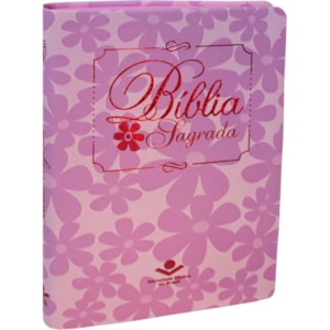Bíblia Sagrada | NTLH | Letra Normal | Capa Rosa Flores
