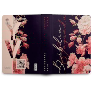 Segunda imagem do produto Bíblia Sagrada | NTLH | YouVersion | Capa Dura Jardim de Peônias