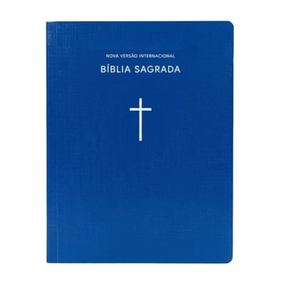 Bíblia Sagrada | NVI | Capa Brochura Cruz Azul