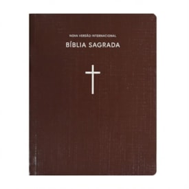 Bíblia Sagrada | NVI | Capa Brochura Cruz Marrom