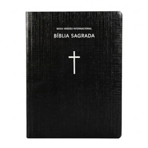 Bíblia Sagrada  | NVI | Capa Brochura Cruz Preta