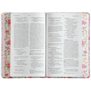 Segunda imagem do produto Bíblia Sagrada | NVI | Leitura Perfeita | Capa Couro Soft Flores Maximalista