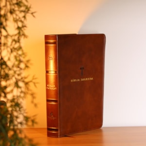 Segunda imagem do produto Bíblia Sagrada | NVI | Leitura Perfeita | Couro Soft Marrom | Com Índice