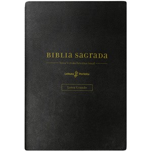 Bíblia Sagrada | NVI | Leitura Perfeita | Letra Grande | Espaço para Anotações | Capa Couro Soft Preta