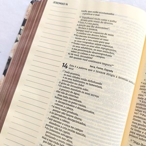 Bíblia Sagrada | NVI | Leitura Perfeita | Letra Grande | Espaço para Anotações | Rosas