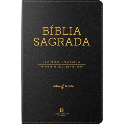 Bíblia Sagrada NVI | Leitura Perfeita | Luxo Preta C/ Índice