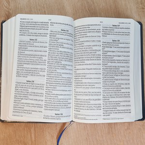 Bíblia Sagrada | NVI | Letra Extra Gigante | Capa Luxo Azul