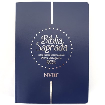 Bíblia Sagrada | NVI | Letra Extra Gigante | Capa Luxo Azul