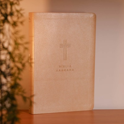 Segunda imagem do produto Bíblia Sagrada | NVI | Letra Gigante | Bege Com Índice