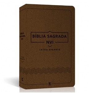 Bíblia Sagrada | NVI Letra Gigante | Luxo Marrom