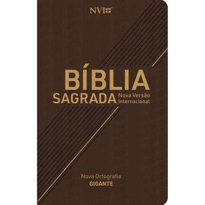 Bíblia Sagrada | NVI | Letra Gigante | Nova Ortografia Capa Marrom Luxo