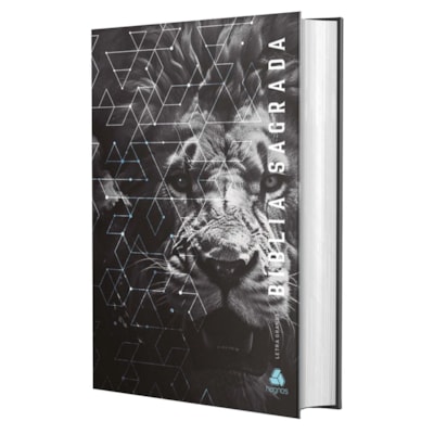 Segunda imagem do produto Bíblia Sagrada | NVI | Letra Grande | Capa Dura Leão Grafite