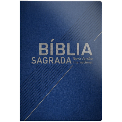 Segunda imagem do produto Bíblia Sagrada | NVI | Letra Grande | Capa Luxo Azul