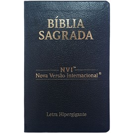 Bíblia Sagrada | NVI | Letra Hipergigante | Capa Cooverbook Preta