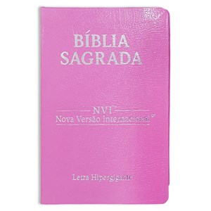 Bíblia Sagrada | NVI | Letra Hipergigante | Capa Cooverbook Rosa