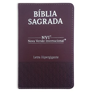 Bíblia Sagrada | NVI | Letra Hipergigante | Capa Luxo Bordô