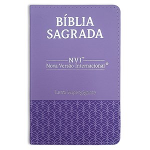 Bíblia Sagrada | NVI | Letra Hipergigante | Capa Luxo Lilás