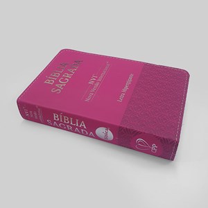 Bíblia Sagrada | NVI | Letra Hipergigante | Capa Luxo Pink