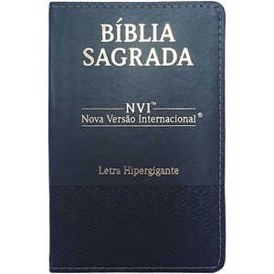 Bíblia Sagrada | NVI | Letra Hipergigante | Capa Luxo Preta