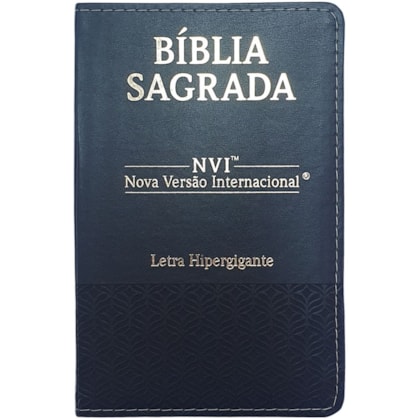 Bíblia Sagrada | NVI | Letra Hipergigante | Capa Luxo Preta