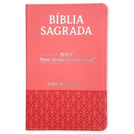 Bíblia Sagrada | NVI | Letra Hipergigante | Capa Luxo Rosa