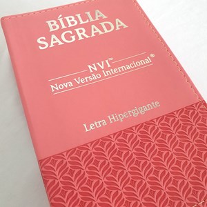 Bíblia Sagrada | NVI | Letra Hipergigante | Capa Luxo Rosa