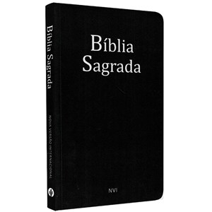 Bíblia Sagrada | NVI | Letra Normal | Capa Brochura Preta