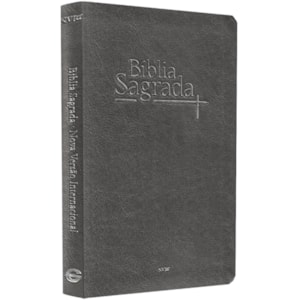 Bíblia Sagrada | NVI | Letra Normal | Capa Luxo Cinza