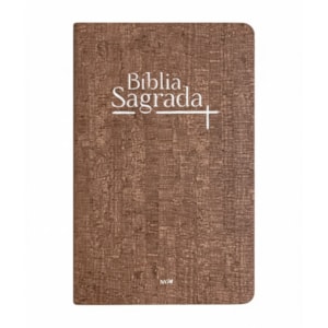 Bíblia Sagrada | NVI | Letra Normal | Capa Luxo Madeira Escura