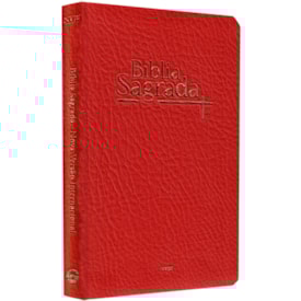 Bíblia Sagrada | NVI | Letra Normal | Capa Luxo Vermelha