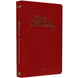 Bíblia Sagrada | NVI | Letra Normal | Capa Luxo Vermelha Fosca