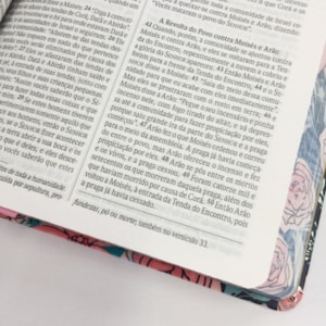 Segunda imagem do produto Bíblia Sagrada | NVI | Letra Normal | Capa Rosas Especial