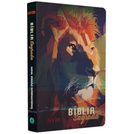 Bíblia Sagrada | NVI | Letra Normal | Capa Soft Touch | Leão Colorido