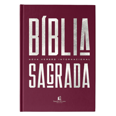Segunda imagem do produto Bíblia Sagrada | NVI | Letra Normal | Ilustrada Capa Dura Vinho Clássica