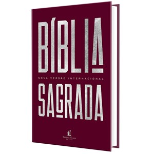Bíblia Sagrada | NVI | Letra Normal | Ilustrada Capa Dura Vinho Clássica