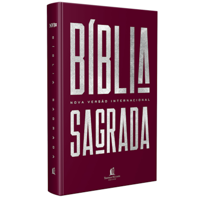 Bíblia Sagrada | NVI | Letra Normal | Ilustrada Capa Dura Vinho Clássica