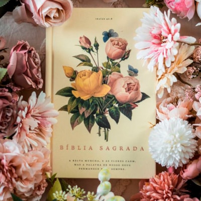 Segunda imagem do produto Bíblia Sagrada | NVI | Letra Normal | Leitura Perfeita | Capa Dura Tecido Bouquet