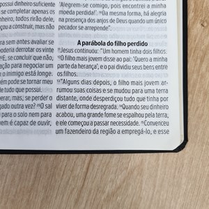 Bíblia Sagrada | NVT | Letra Gigante | Capa Luxo Preta