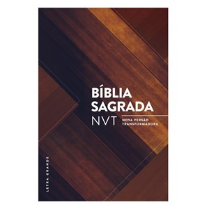 Bíblia Sagrada | NVT Letra Grande | Madeira Triângulos / Capa Dura