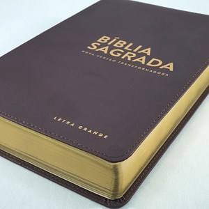 Bíblia Sagrada | NVT Letra Grande | Marrom Luxo