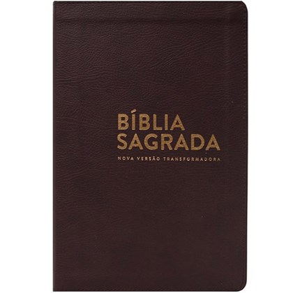 Bíblia Sagrada | NVT | Letra Normal | Luxo Marrom C/ Índice