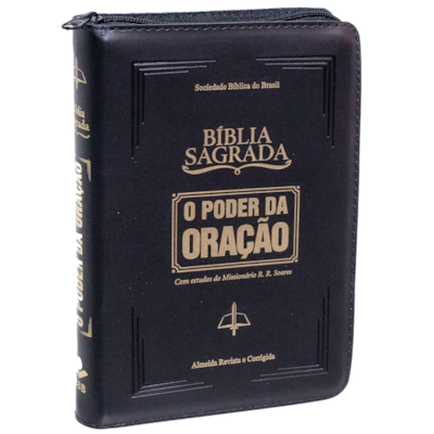 Bíblia Sagrada | O Poder da Oração | ARC | Letra Grande | Capa Semi Luxo C/Ziper