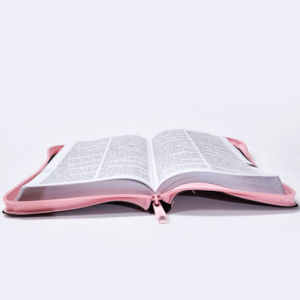 Segunda imagem do produto Bíblia Sagrada | O Poder da Oração | ARC | Letra Normal | Capa Semi Luxo Rosa C/Ziper