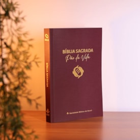 Segunda imagem do produto Bíblia Sagrada Pão da Vida | NAA | Capa Brochura Vinho