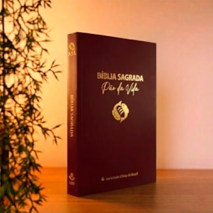 Segunda imagem do produto Bíblia Sagrada Pão da Vida | NAA | Capa Brochura Vinho