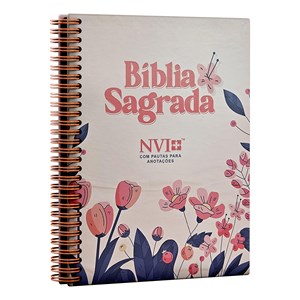 Bíblia Sagrada Para Anotações Espiral | NVI | Letra Normal | Floral Cartoon