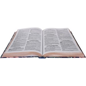 Bíblia Sagrada para Evangelismo Flores | ARC | Letra Normal | Capa Dura